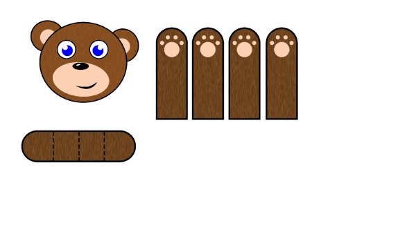 Тематический комплект три медведя