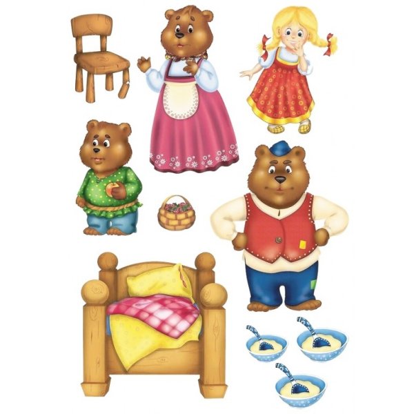 Герои сказки три медведя