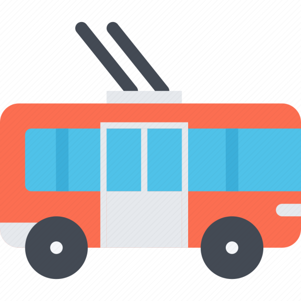 Аппликация троллейбус