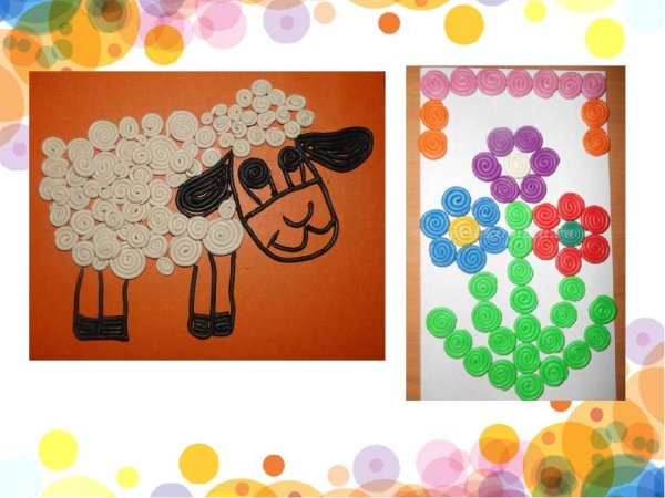 Аппликация пластилином