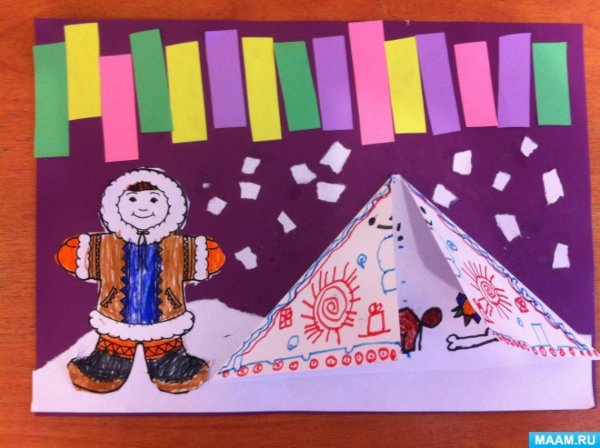 Рисование народы севера старшая группа