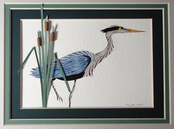 Журавль квиллинг