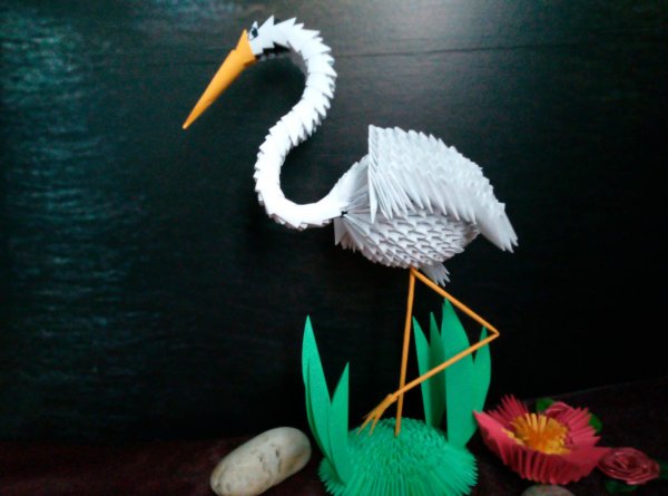 Поделка журавль