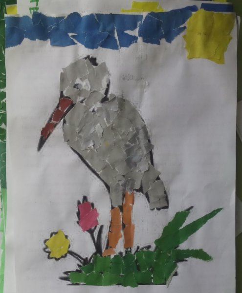 Поделка цапля