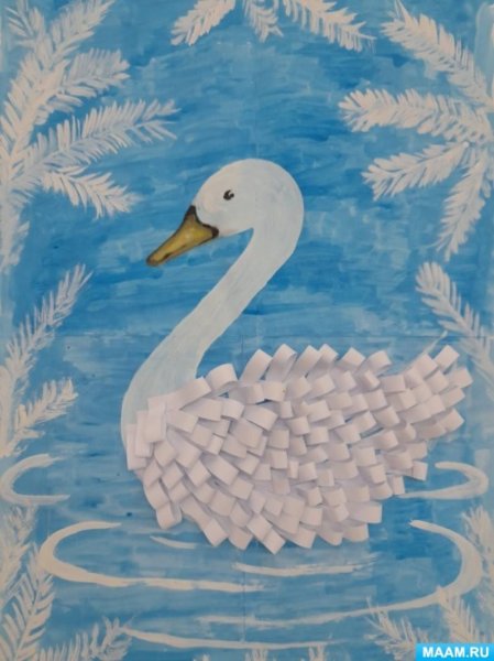 Аппликация Царевна лебедь
