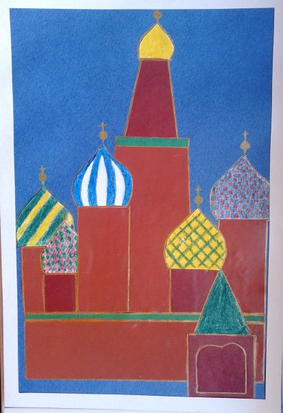 Храм Василия Блаженного аппликация Москва столица