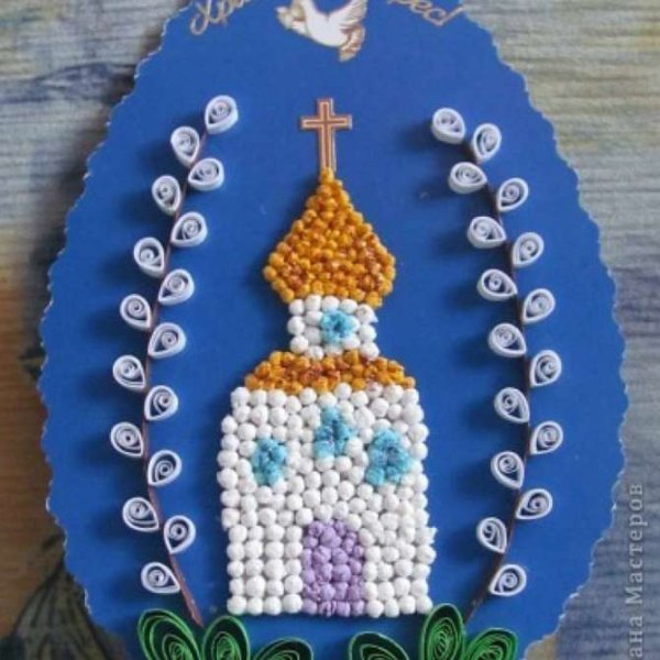 Аппликация на пасхальную тему