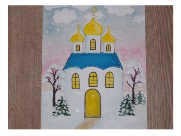 Детские рисунки церкви
