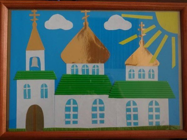 Православный храм аппликация