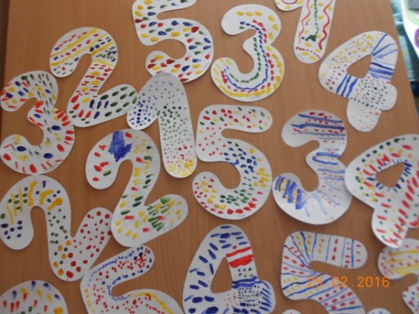 Аппликация цифры