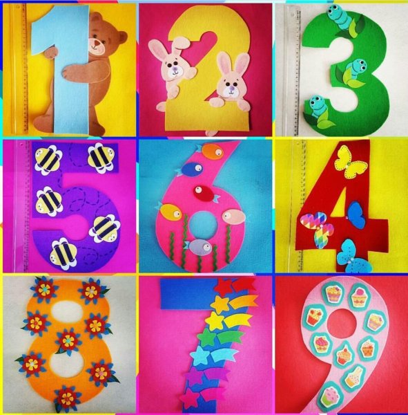 Поделка цифра 2