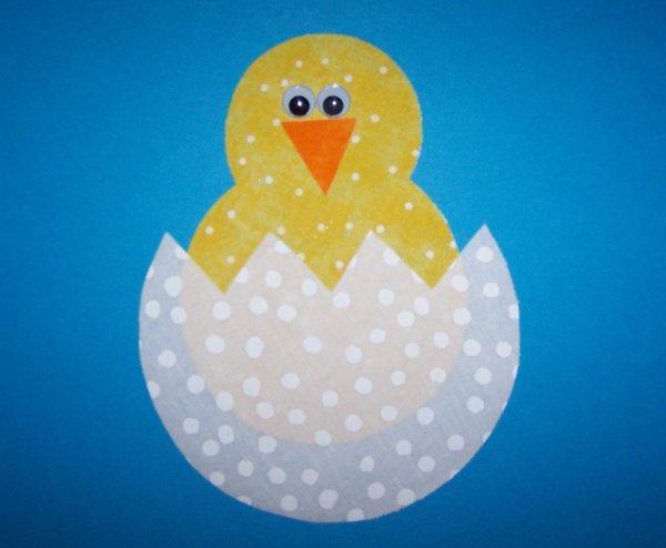 Аппликация цыпленок