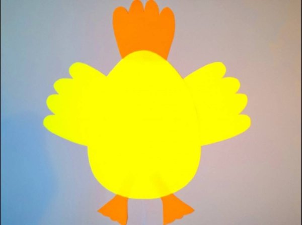 Цыпленок шаблон для аппликации