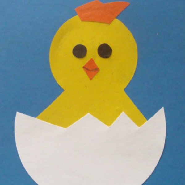 Цыпленок из бумаги