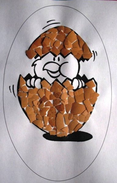 Поделки из яичной скорлупы для детей