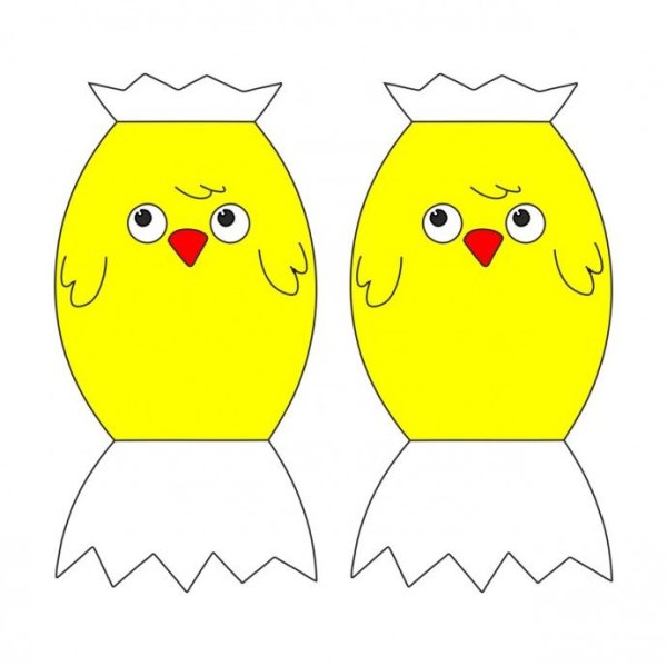 Цыпленок из бумаги