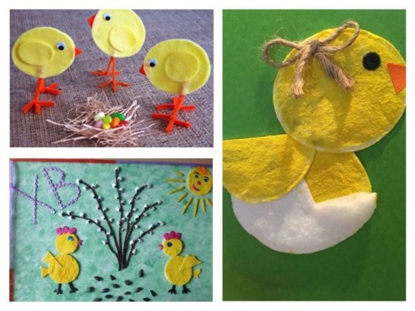 Поделки из ватных дисков