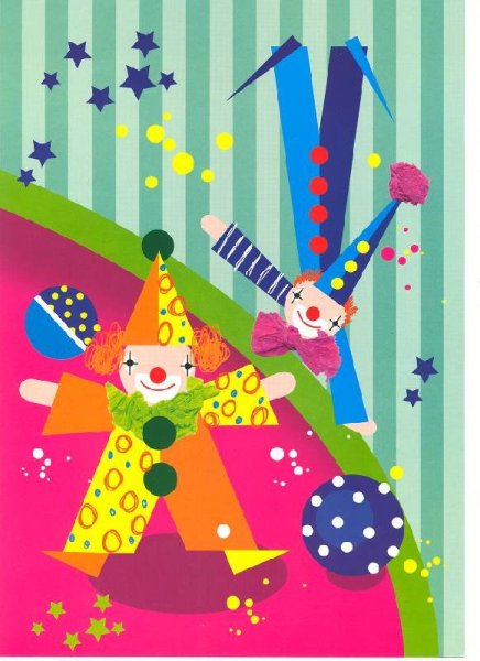 Аппликация цирк из геометрических фигур