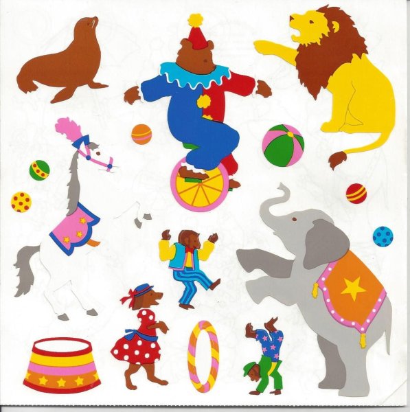 Аппликация животные в цирке