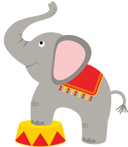 Слон в цирке аппликация