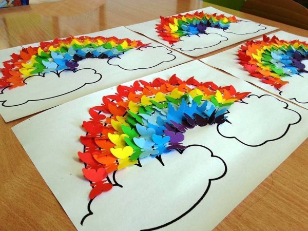 Радуга поделка в садик