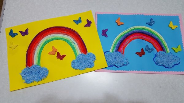 Аппликация Радуга в детском саду