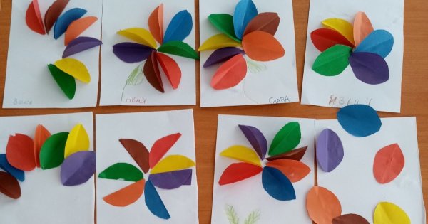 Аппликация в средней группе