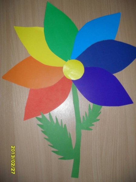 Аппликация Цветик семицветик