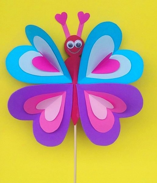 Объемная аппликация бабочка