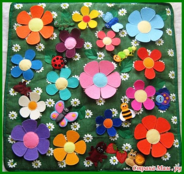 Аппликация Цветочная Поляна