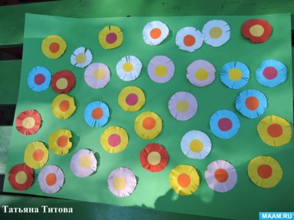 Аппликация весенний ковер