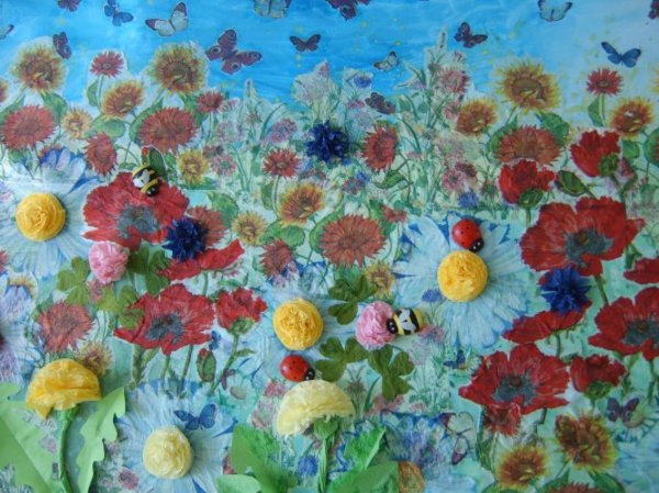 Коллективная работа Цветочная Поляна