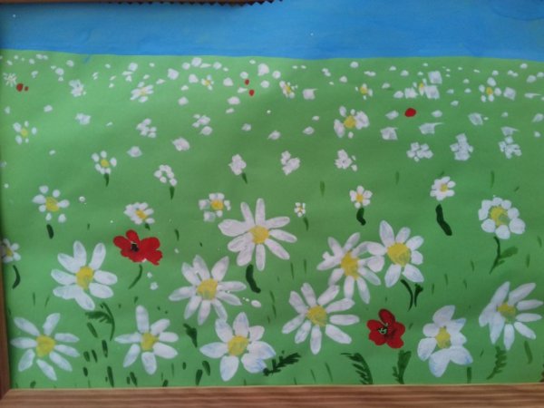 Аппликация Цветочная Поляна