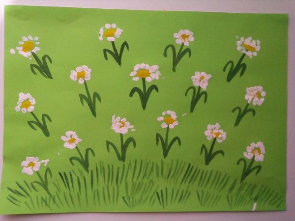 Коллективная аппликация в средней группе