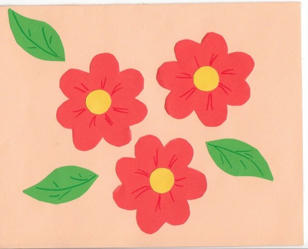 Цветочки для аппликации