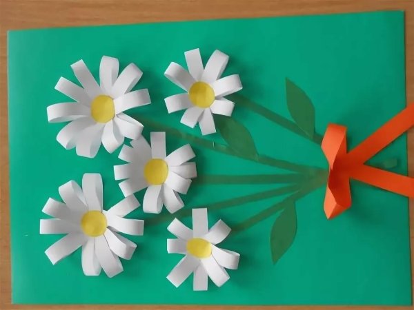 Аппликация цветы старшая группа