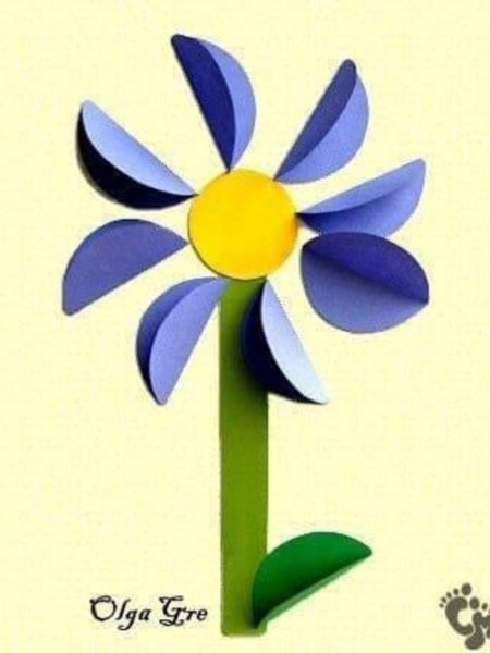 Поделка цветок для малышей