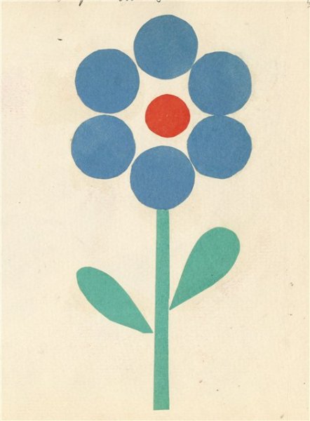 Аппликация цветы для самых маленьких