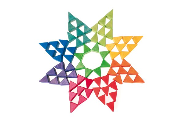 Снежинка из геометрических фигур