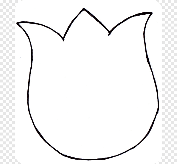 Тюльпаытрафареты для вырезания
