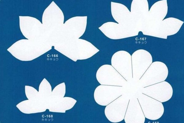 Трафареты для бумажных цветов