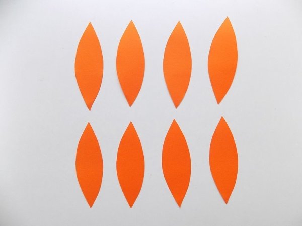 Лепестки для цветов из бумаги