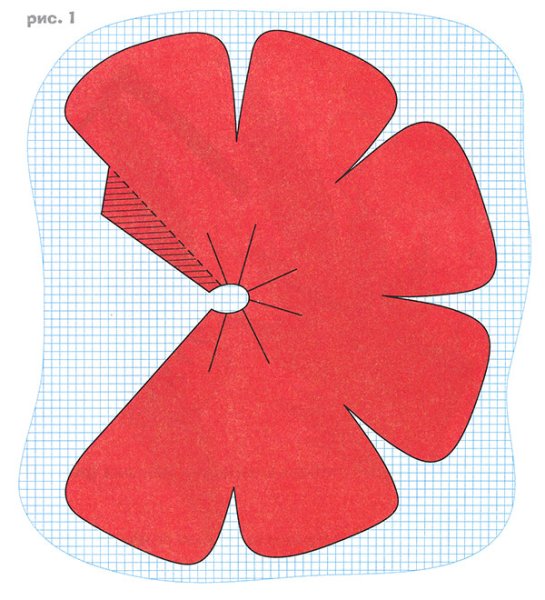 Цветок для склеивания