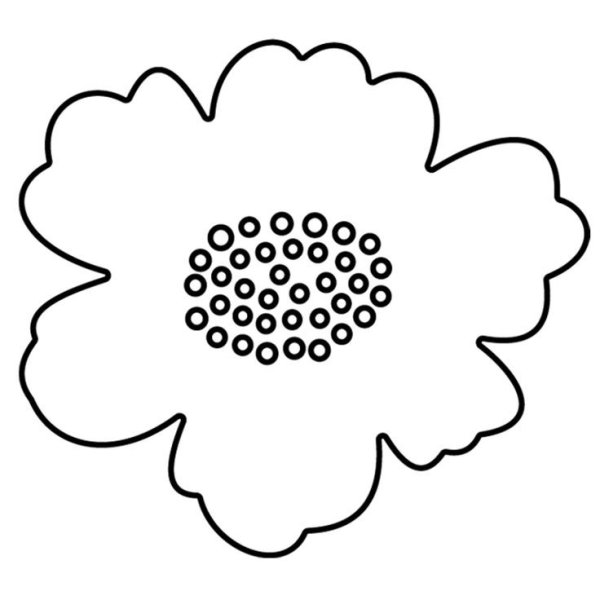 Мак трафарет