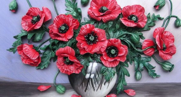 Панно "маки"