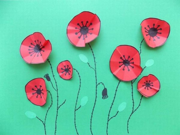 Летние аппликации для детей