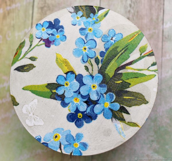 Аппликация незабудки