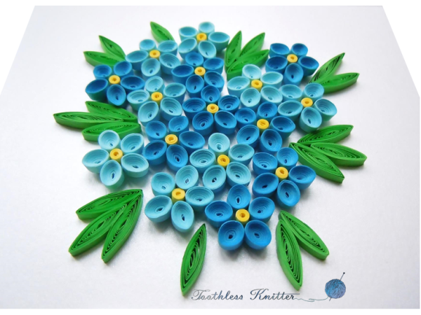 Незабудки из квиллинга