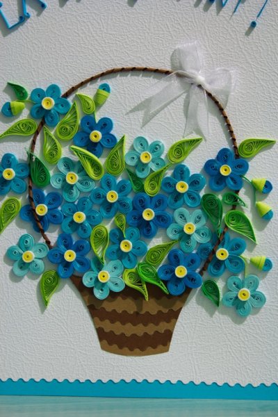 Квиллинг незабудки