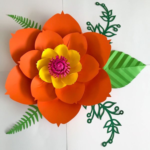 Объемная аппликация цветы